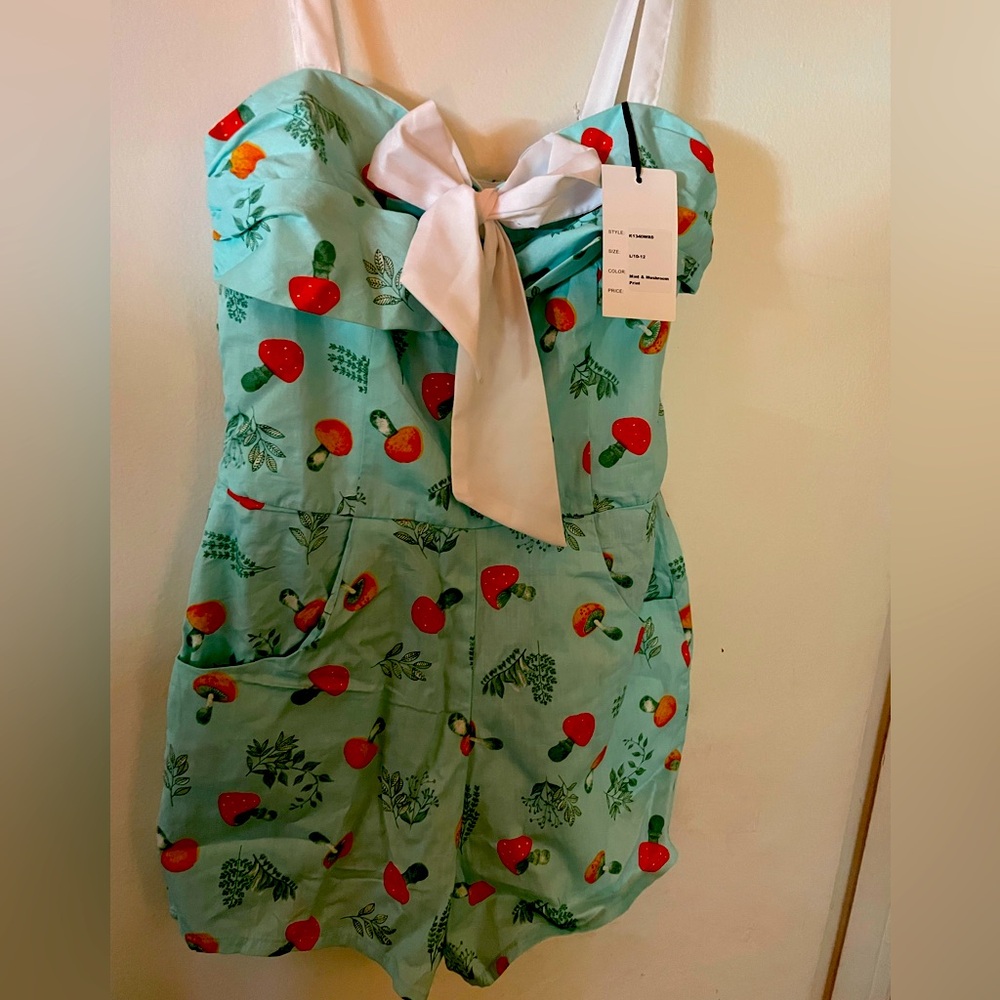 Unique Vintage mushroom romper